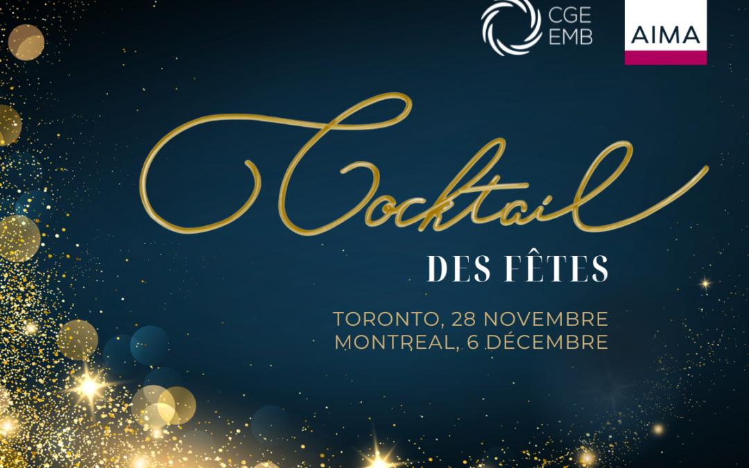 CGE-AIMA Cocktail des Fêtes à Toronto