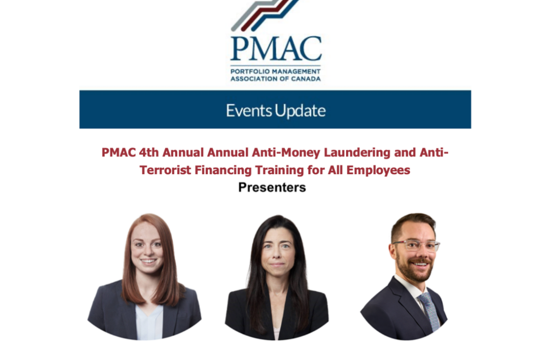 4e formation annuelle de PMAC sur la lutte contre le blanchiment d’argent et le financement du terrorisme
